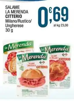 Sidis Salame la merenda CITTERIO offerta