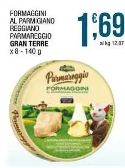 Sidis Formaggini al parmigiano reggiano parmareggio GRAN TERRE offerta