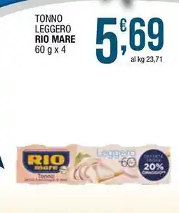 Sidis Tonno leggero RIO MARE offerta