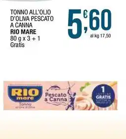 Sidis Tonno all'olio d'oliva pescato a canna RIO MARE offerta