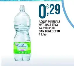 Sidis Acqua minerale naturale easy tappo sport SAN BENEDETTO offerta