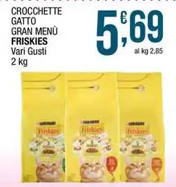 Sidis Crocchette gatto gran menù FRISKIES offerta