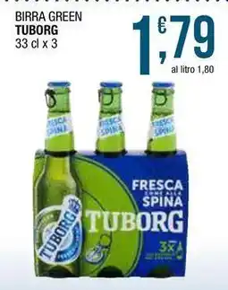 Sidis Birra green TUBORG offerta