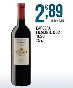 Sidis Barbera piemonte doc TOSO offerta