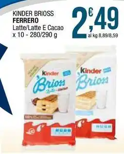 Sidis Kinder brioss FERRERO offerta