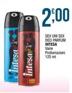 Sidis Sex uni sex deo parfum INTESA offerta