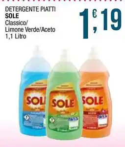 Sidis Detergente piatti SOLE offerta