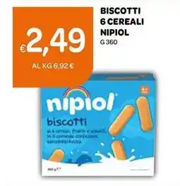 Ekom Biscotti 6 cereali NIPIOL offerta