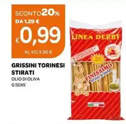 Ekom Grissini torinesi stirati olio di oliva offerta