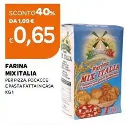Ekom Farina mix italia per pizza, focacce e pasta fatta in casa offerta