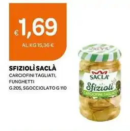 Ekom Sfiziolì saclà carciofini tagliati, funghetti, offerta