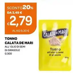 Ekom Tonno calata de mari all'olio di semi di girasole offerta