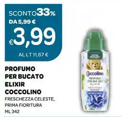 Ekom Profumo per bucato elixir coccolino freschezza celeste, prima fioritura offerta