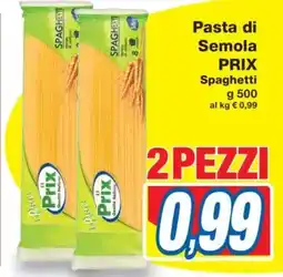 Prix Quality Pasta di Semola PRIX Spaghetti offerta