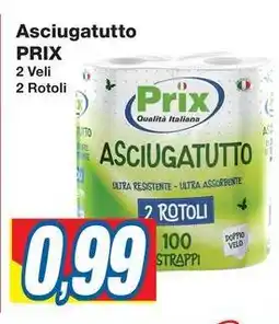 Prix Quality Asciugatutto PRIX 2 Veli 2 Rotoli offerta