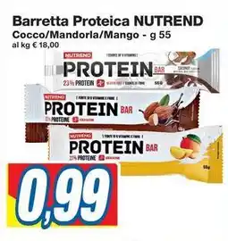 Prix Quality Barretta Proteica NUTREND offerta