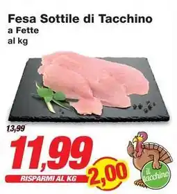 Prix Quality Fesa Sottile di Tacchino a Fette offerta