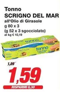 Prix Quality Tonno SCRIGNO DEL MAR offerta