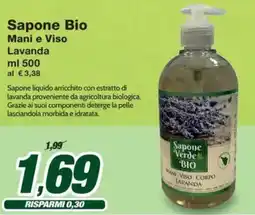 Prix Quality Sapone Bio Mani e Viso Lavanda offerta