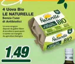 Prix Quality 4 Uova Bio LE NATURELLE offerta