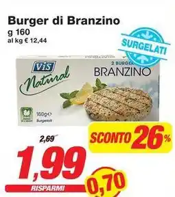 Prix Quality Vis Burger di Branzino offerta