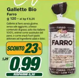 Prix Quality Gallette Bio Farro offerta