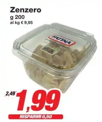Prix Quality Zenzero FATINA offerta