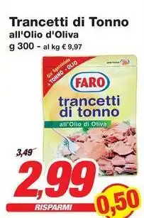 Prix Quality Trancetti di Tonno FARO offerta