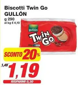 Prix Quality Biscotti Twin Go GULLÓN offerta