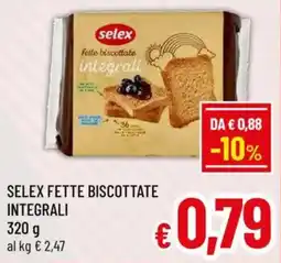 A&O Selex fette biscottate integrali offerta