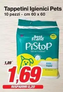 Prix Quality Tappetini Igienici Pets 10 pezzi offerta