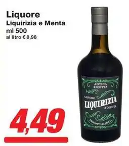 Prix Quality Liquore Liquirizia e Menta offerta