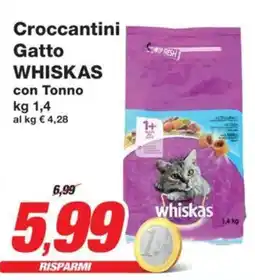 Prix Quality Croccantini Gatto WHISKAS offerta