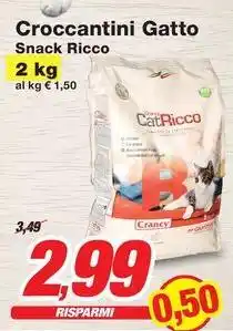 Prix Quality Croccantini Gatto Snack Ricco offerta
