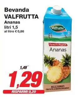 Prix Quality Bevanda VALFRUTTA Ananas offerta