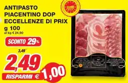Prix Quality Antipasto piacentino dop ECCELLENZE DI PRIX offerta
