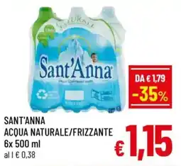 A&O Sant'anna acqua naturale/frizzante offerta