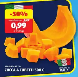 ALDI REGIONE CHE VAI zucca a cubetti offerta