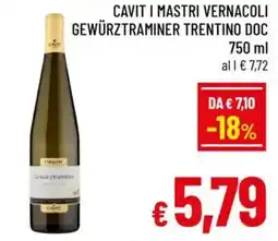 A&O Cavit i mastri vernacoli gewürztraminer trentino doc offerta
