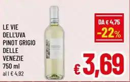 A&O Le vie dell'uva pinot grigio delle venezie offerta