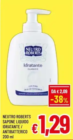 A&O Neutro roberts sapone liquido idratante / antibatterico offerta