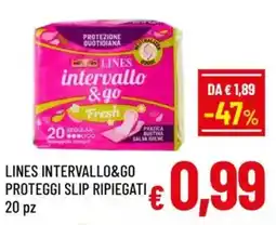 A&O Lines intervallo & go proteggi slip ripiegati offerta