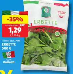 ALDI I COLORI DEL SAPORE erbette offerta