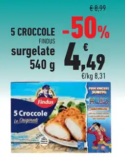Conad Superstore 5 croccole FINDUS offerta
