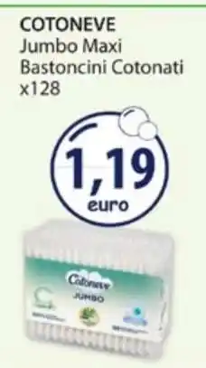 Acqua & Sapone COTONEVE Jumbo Maxi Bastoncini Cotonati x128 offerta