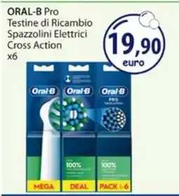 Acqua & Sapone ORAL-B Pro Testine di Ricambio Spazzolini Elettrici Cross Action x6 offerta