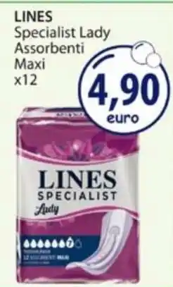 Acqua & Sapone LINES Specialist Lady Assorbenti Maxi x12 offerta