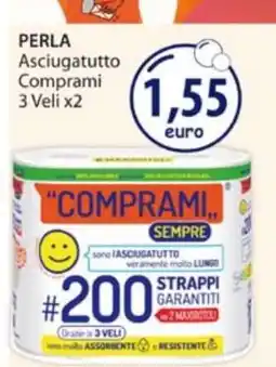 Acqua & Sapone PERLA Asciugatutto Comprami 3 Veli x2 offerta