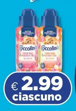 Acqua & Sapone COCCOLINO Profumo per Bucato Elixir offerta