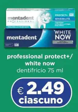 Acqua & Sapone mentadent professional protect+/white now offerta